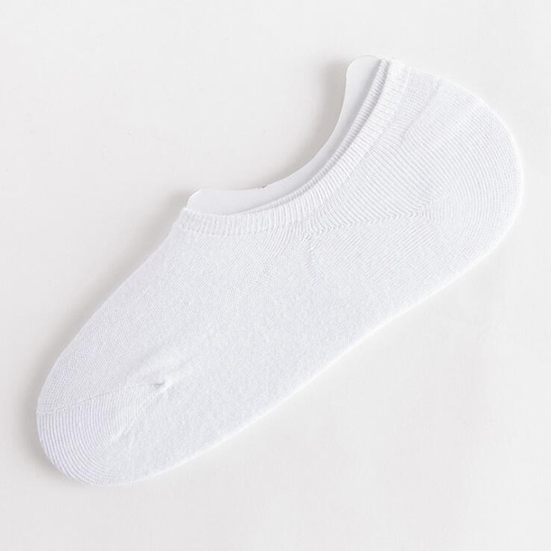 Thin Cotton Socks Male Solid Color Silicone Invisible Socks Boat Socks Male